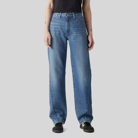 Levi's Women's Mid-Rise 94's Baggy Straight Leg Jeans 30x31 NWT - It's Gonna Be - Picture 3 of 9